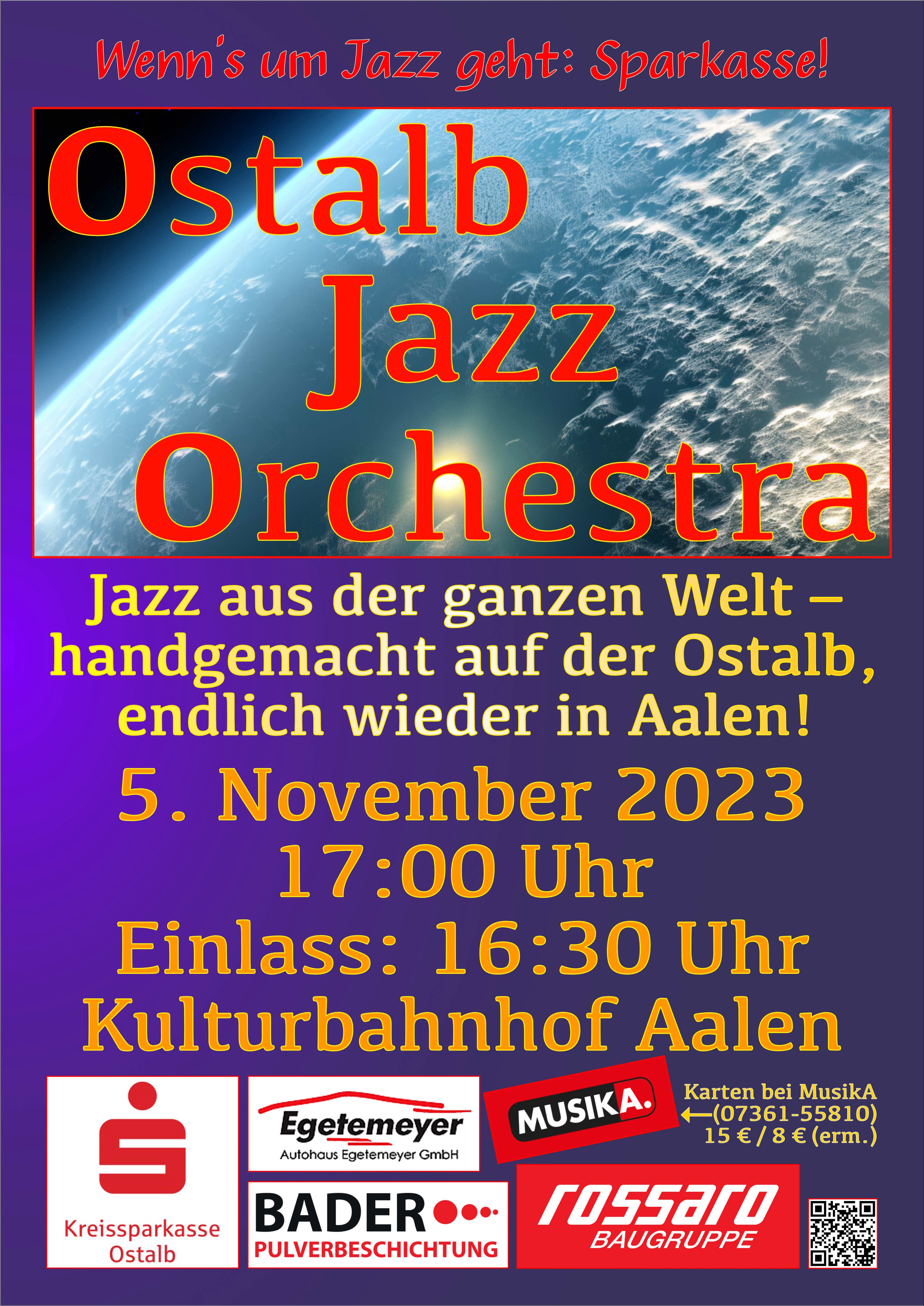 OJO Poster für das Konzert im November 2023